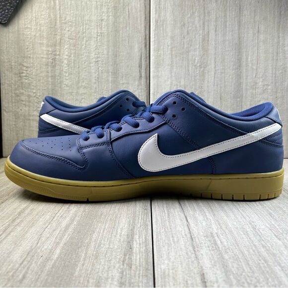 NEW Nike SB Dunk Low Pro Navy Guy Orange Label Skate Shoe fj1674-400 Men Size 19 - Picture 3 of 11